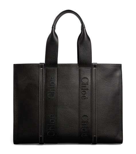 chloe woody leather tote bag|chloe woody tote bag large.